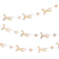 Wooden Unicorn Garland By Meri Meri